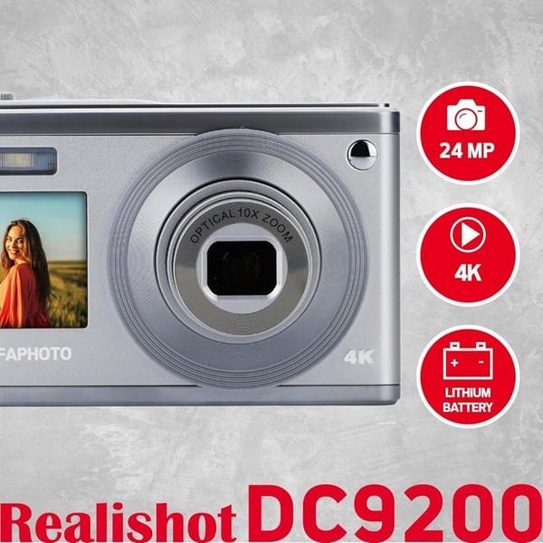 AgfaPhoto Realishot DC9200 Silver - Kompakt digitalkamera