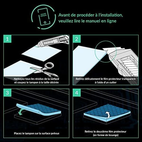 ARCTIC TP-3 värmedyna - 120 x 20 x 1,5 mm - Hög värmeledningsprestanda