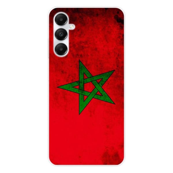 Tryckt silikonfodral som är kompatibelt med Samsung Galaxy A25 Marockos flagga