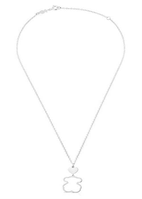 Collier - TOUS - New Silueta 1000118300 - Sterling silver - Hjärtpennant - 45 cm kedja