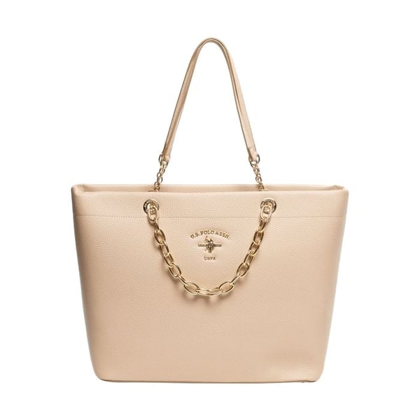 US Polo Assn Stanford Shopping Väska med kedja - Crème - Crème