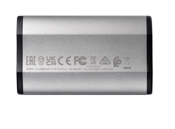 Extern hårddisk - ADATA - SD810 - 500 Go - USB Typ-C - 2000 MB/s - Grå - Silver