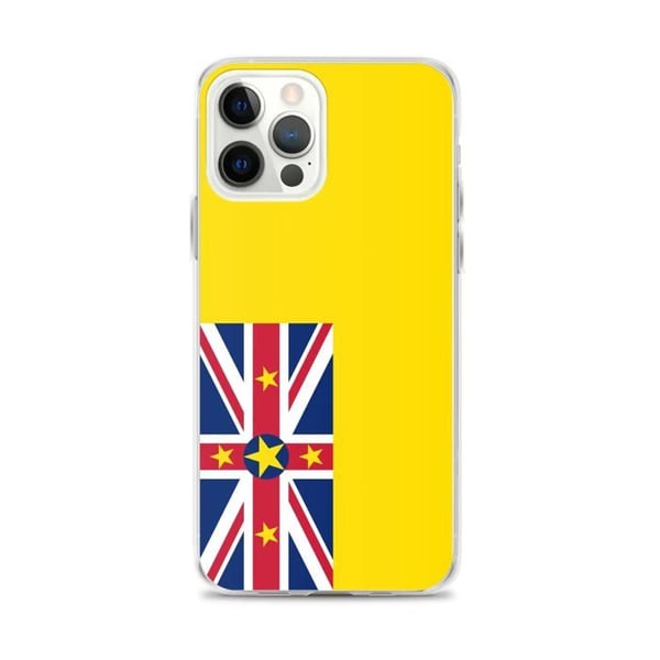 Mobilskal - PIXELFORMA - Niue Flagga - Kompatibel med iPhone 12 Pro Max - Flexibel - Stötabsorberande
