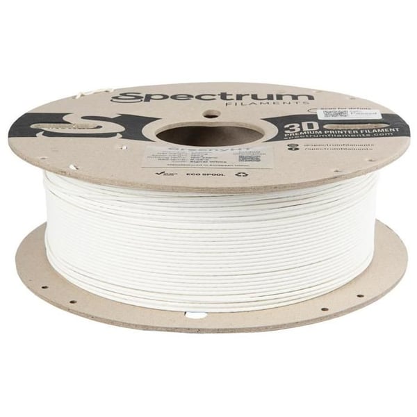 Filament - FILAMENT - GreenyHT - 1,75 mm - Signalfärg Vit - 1 kg
