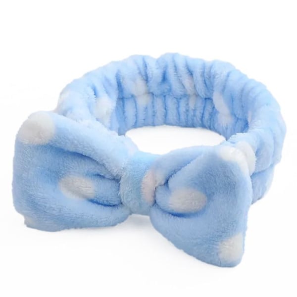 Bandeau Spa - AVIZAR - Prickig Polar - Blå - Halkskydd - Tvättbar