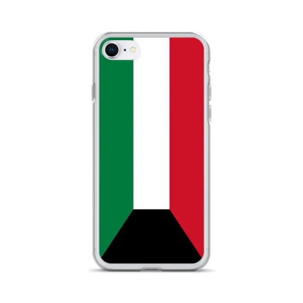 Telefonfodral – Kuwaitflagga – Kompatibel med iPhone 6 Plus – Mjuk skydd – Slitstark och stötsäker - Silikon - Pixelforma