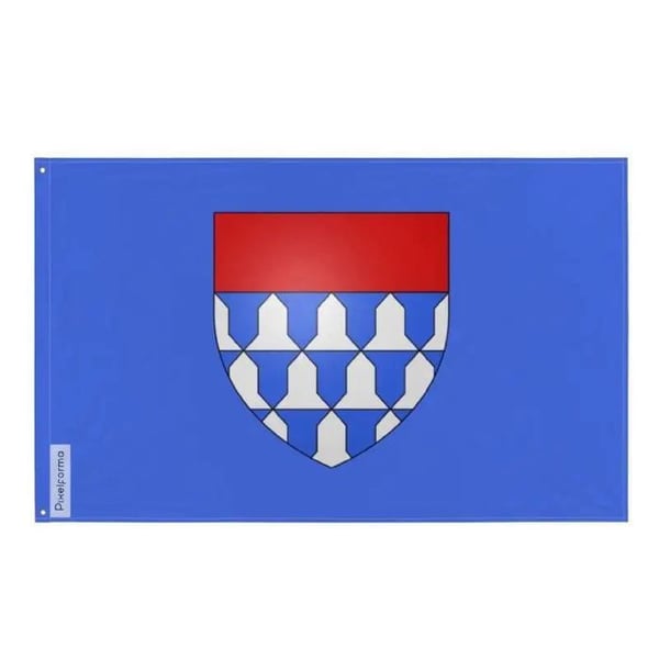Baie-D'Urfé Flagga – 96 x 144 cm – Hållbar Polyester – 2 Metallöglor – Inomhus / Utomhus – Pixelforma