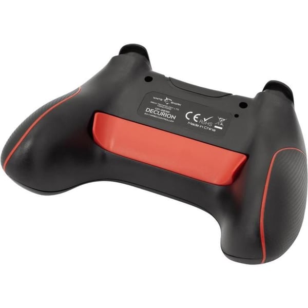 Spelkontroll - VIT - Vit haj DECURION - Trådad - USB-C - Vibration