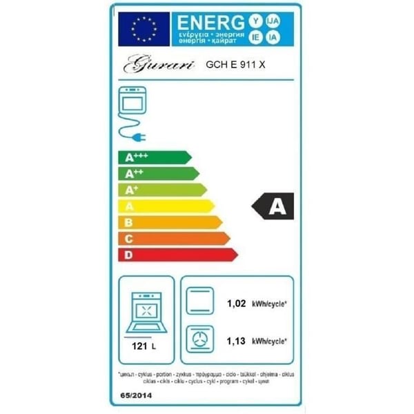 Gaskök - Gurari GCH E 911 - Rostfritt stål - 90 cm - XXL multifunktionell elektrisk ugn 121 L