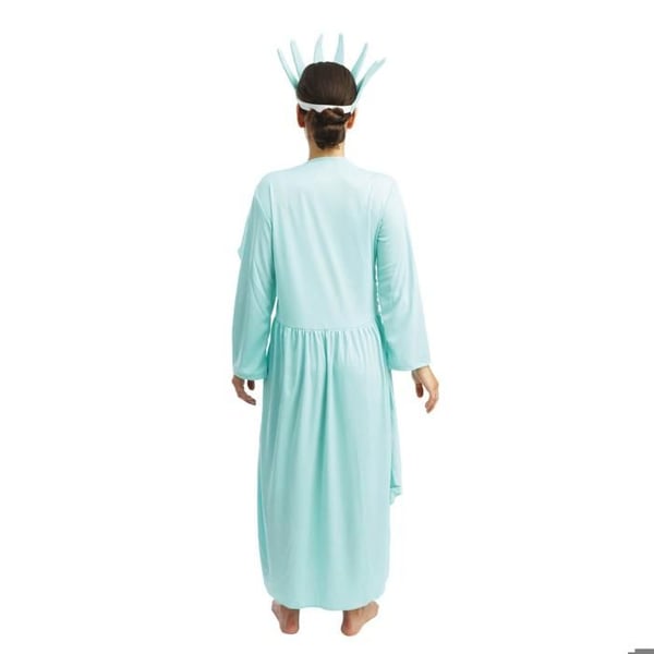 Kostym - LITEN CLOWN - Frihetsgudinnan Vuxen - Polyester - Ljusblå - Unisex