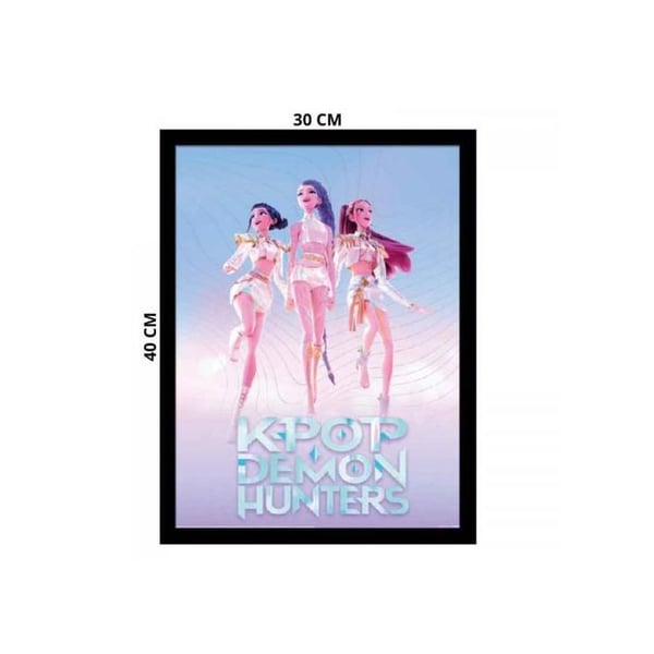 Kpop Demon Hunter – Inramad maxi poster 30x40 cm – The Trio