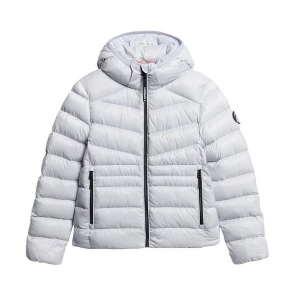 Superdry Hooded Fuji quilt Vadderad Jkt dunjacka - Grå