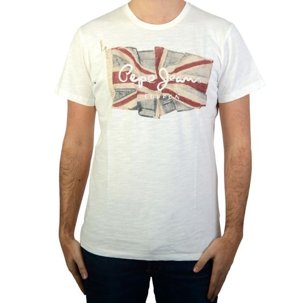 Pepe Jeans Flag T-Shirt - Vit