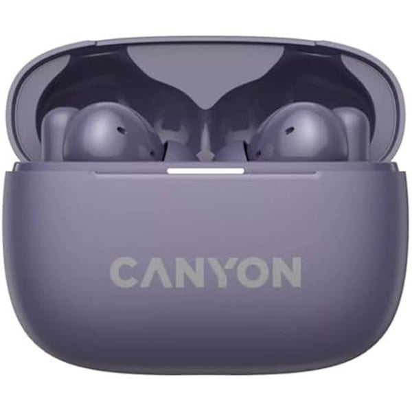 Bluetooth-hörlurar - CANYON - TWS-10 - Lila - Aktiv brusreducering - 4 mikrofoner
