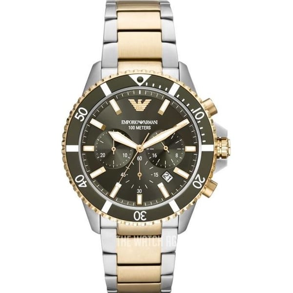 Klocka - Emporio Armani - AR11361 - Kvarts - Chronograph - Multicolor rostfritt stål