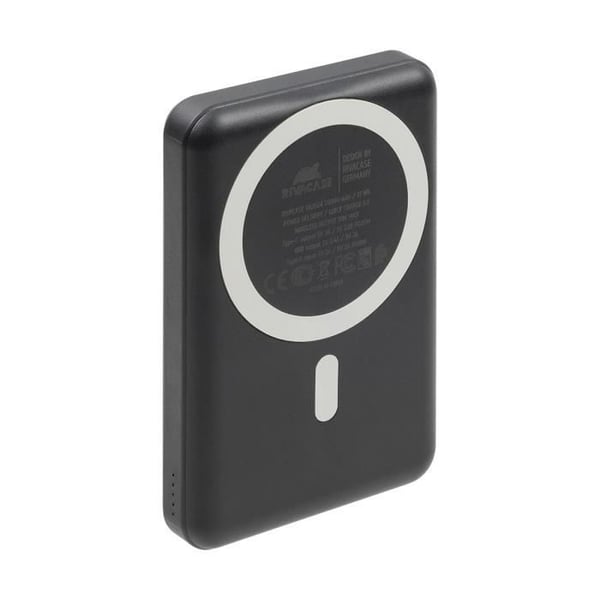 Powerbank VA2604 10000mAh Magsafe Trådlös Laddning Qi 15 W Rivacase Svart