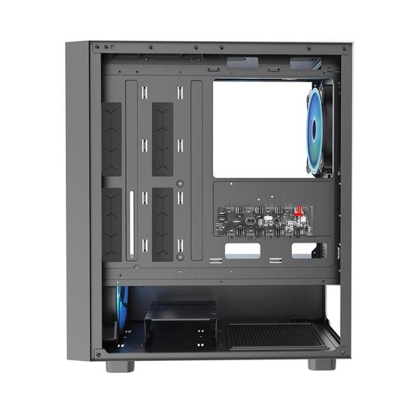 Semi-Tour ATX Kabinet - MODECOM - Breeze ARGB - Multifarvet - 46,5x29x50,5 cm - Kompatibel med ATX
