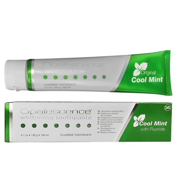 Tandkräm för blekning - Opalescence - Cool Mint 133g - Anti-fläckar för känsliga tänder fräsch andedräkt