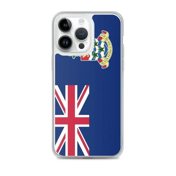 Telefonfodral – Caymanöarnas flagga – Kompatibel med iPhone 14 Pro Max – Flexibelt fodral – Slittålig och stöttålig - Silikon - Pixelforma