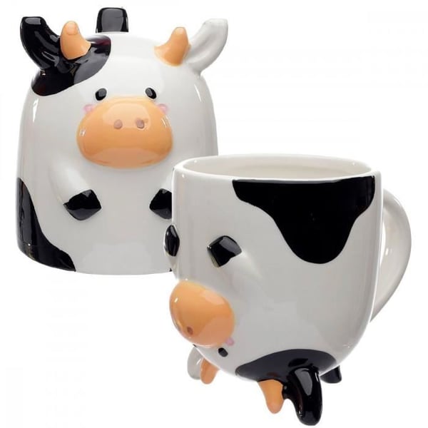 Cow vändbar mugg