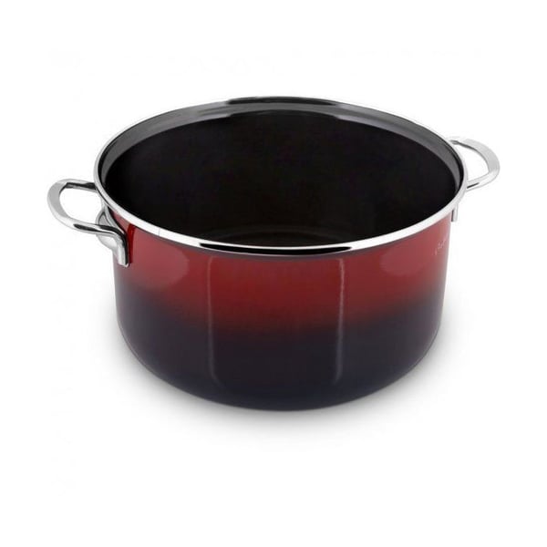 Casserole - Lamart - LT1183 - Emaljeret - 22 cm - Kompatibel med alle varmekilder - Låg inkluderet