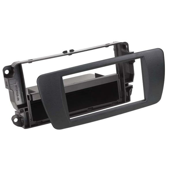 2-DIN-framsadapter med ficka Seat Ibiza 2008 > svart nit