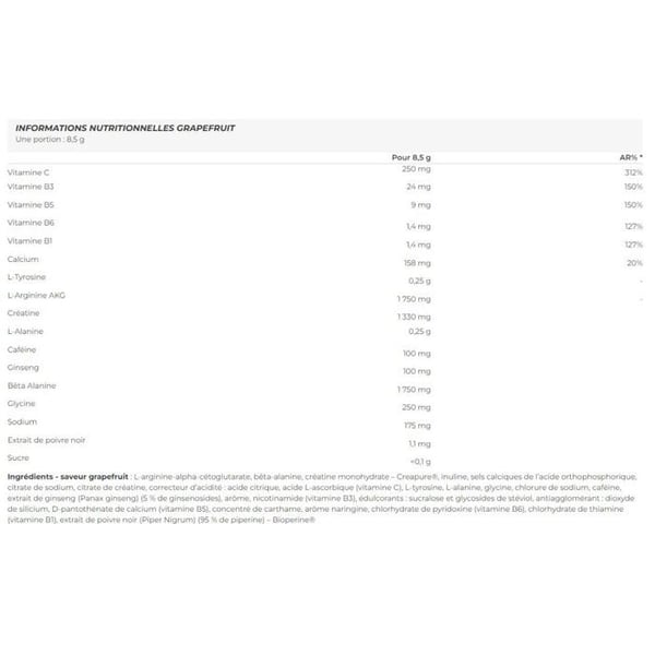 PreWorkout - Nutrend - N1 Pre workout (510g) - Smak Grapefrukt