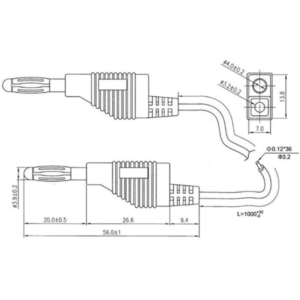 Velleman MÄTTLEDNINGAR (4mm BANANPLUGG) /...