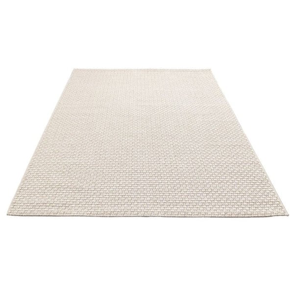 Melis Home Moderna designmattor Grå 160 x 230 cm vävd platt inomhus utomhus texturerat mönster slitstark vardagsrum