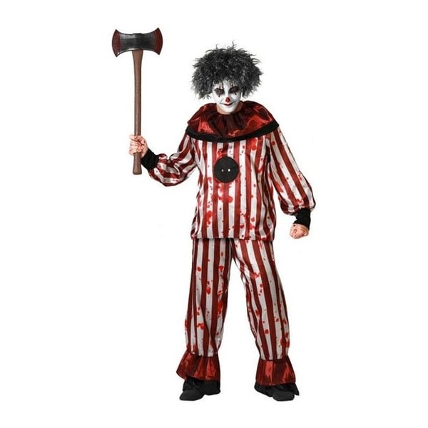 Dräkt - ATOSA - Clown Man - Blodiga ränder - Halloween Kostym - Tunik och Byxor