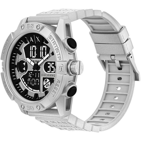 Armani Exchange Watch - Herr - AX2965 - Silver Plast - 46mm - 10 bar