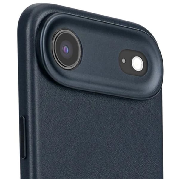 Skydd för iPhone 17 Air MagSafe i Stötsäker Läder Decoded Marinblå