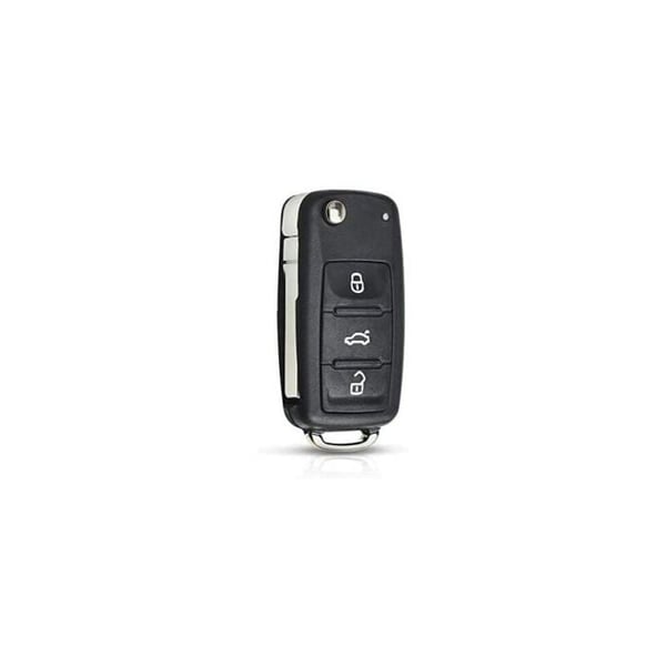 Ersättning Nyckel fällbar Fob för VW Volkswagen Golf Mk6 Tiguan Polo Passat CC Seat Skoda Octavia 3 knappar
