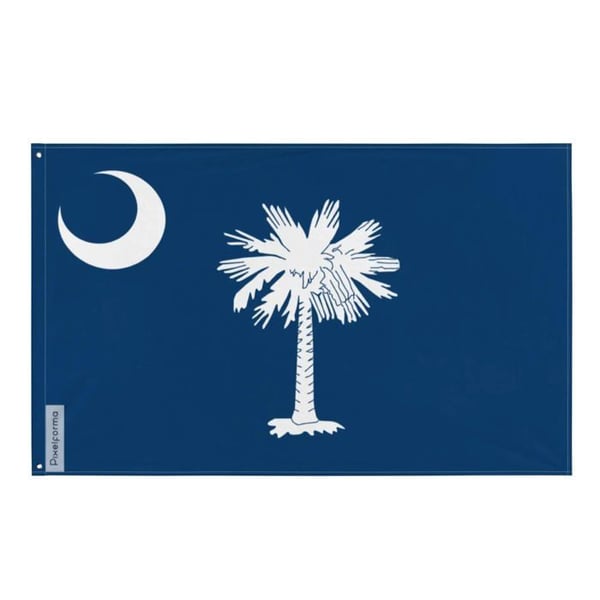 South Carolina flag – 90 x 150 cm – Resistant Polyester – 2 Metal Grommets – Indoor / Outdoor Use – Pixelforma