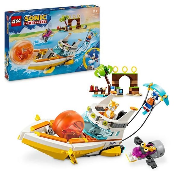 LEGO® Sonic the Hedgehog 76997 Tails' Adventure Boat, interaktiv leksak