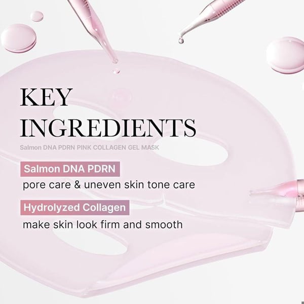 Maske - MEDICUBE - PDRN Pink Collagen Gel Maske - Pakke X 4 - Hydrering - Glød - Anti-rynker
