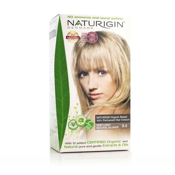 Hårfärg - NATURIGIN - Mycket Ljust Naturblond 9.0 - 115 ml - Utan Ammoniak - Kräm