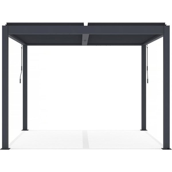 Bioklimatisk aluminiumspaviljong "Windsor" - 3 x 3 m - Antracit