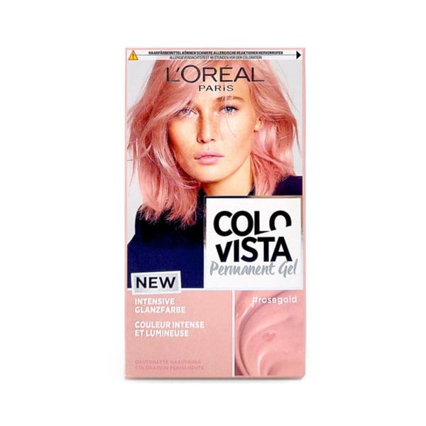 Färgningsgel Permanent - L'Oréal Paris - Colovista - Roséguld - Komplett kit (90+60+54 ml) - Geltextur