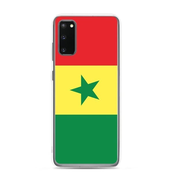 Mobilskal – Senegals flagga – Kompatibel med Samsung Galaxy S24 – Mjuk fodral – Resistenta och stöttålig – Pixelforma