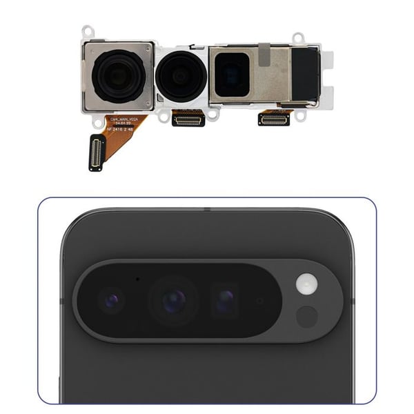 Huvudbakre Kamera för Google Pixel 9 Pro XL 50MP Svart