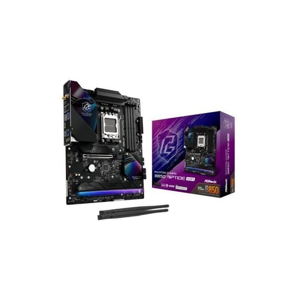 Platskort ASRock B850 ATX AM5 Riptide WiFi DDR5 Phantom Gaming Inbyggd