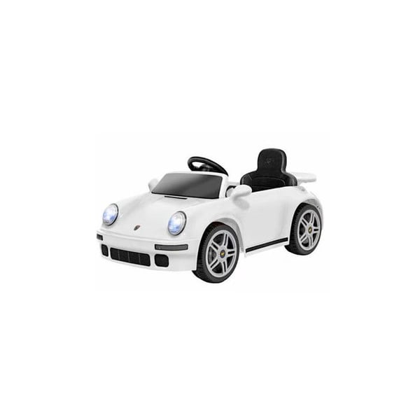 Globo Auto Elettrica Porsche Ruf CTR 2017 Hvid 12V LED Lys Åbne Døre