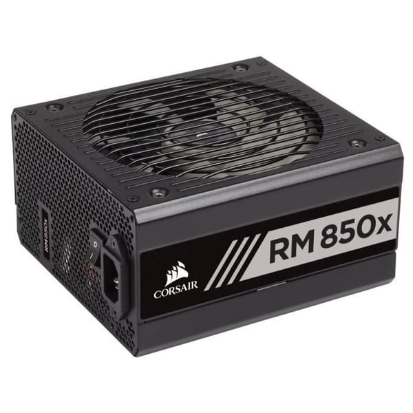 Strömförsörjning PC - CORSAIR - RM850x Shift - 850 Watt - ATX 3.1 - PCIe 5.1 - Cybenetics GOLD Certifierad - Flyttad modulär PSU