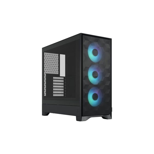 Datorlåda - FRACTAL DESIGN - FD-C-POA2A-03 - Pop 2 Air TG RGB - ATX-format - 3 fläktar med profilerade blad - Svart