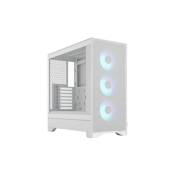 Datorlåda - FRACTAL DESIGN - FD-C-POA2A-04 - Pop 2 Air TG RGB - ATX-format - 3 fläktar med profilerade blad - Vit