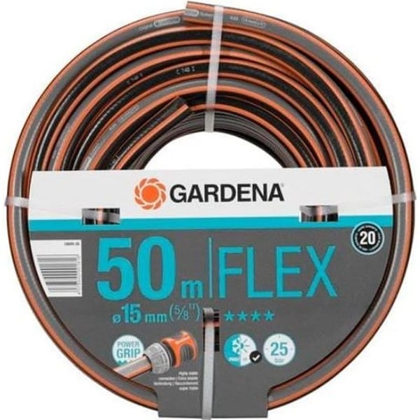 GARDENA Comfort FLEX trädgårdsslang – Längd 50m – Ø15mm – Knutsäker och formstabil – 20 års garanti (18049-26)