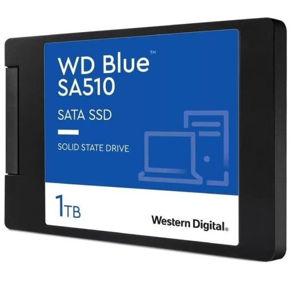 WESTERN DIGITAL SA510 harddisk - SATA SSD - 1TB intern - 2,5" format - Blå