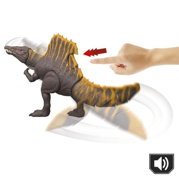 Jurassic World - Spinosaurus med bevægelige dele - 2 angrebsbevægelser - JGB56