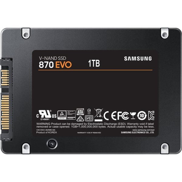 SAMSUNG - 870 EVO - Intern SSD - 1 To - SATA - Läshastighet upp till 560 Mo/s